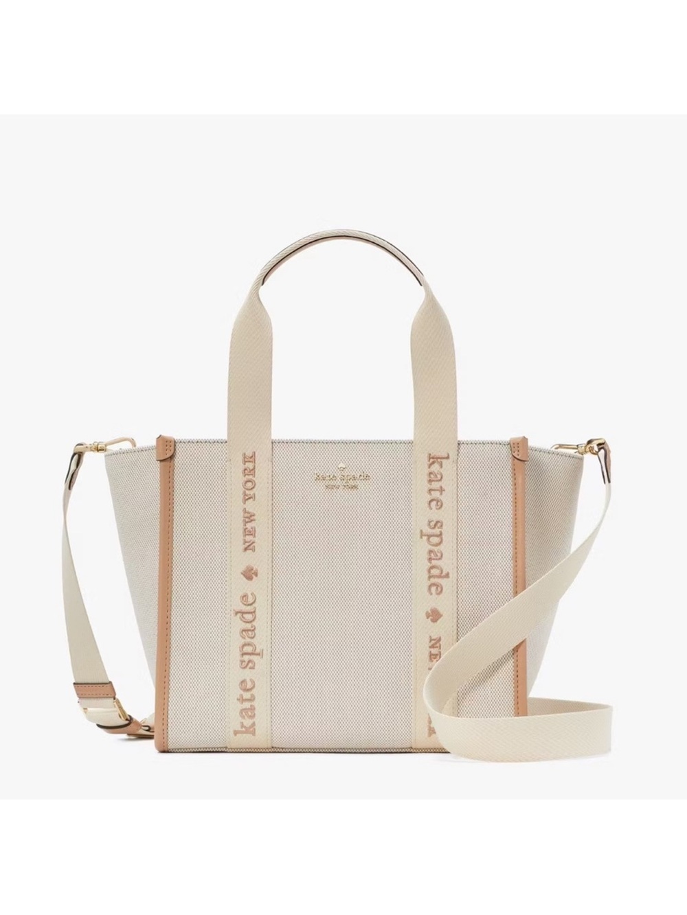 Kate Spade New York Kip Canvas Small Tote Crossbody Bag